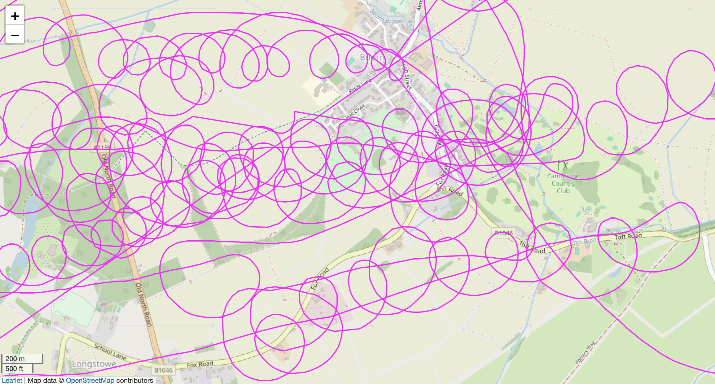 Trace of flight